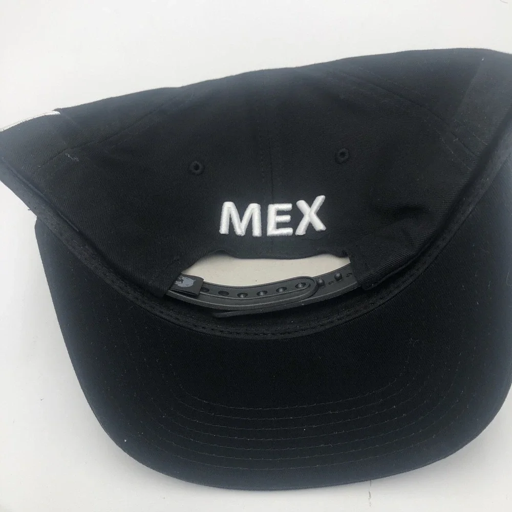 MEXICAN Hat Hecho En MEXICO White Aguila‎ Eagle Snapback Twill Baseball Black